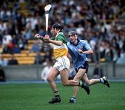 8 July 1990; Joachim Kelly of Offaly during the Leinster Senior Hurling Championship Final between Dublin and Offaly at Croke Park in Dublin. Photo by Ray McManus/Sportsfile
