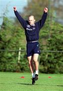 9 November 1999; Lee Carsley during a Republic of Ireland training session at the AUL Grounds in Clonshaugh, Dublin. Photo by Brendan Moran/Sportsfile