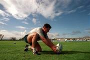 26 September 1999; Matt Burke during an Australia Rugby training session in Portmarnock, Dublin. Photo by Matt Browne/Sportsfile