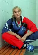 27 September 1999; All-Ireland Kickboxing Champion Michelle Curtis poses for a portrait prior to a training session at Tanny Road Parish Hall in Dundrum, Dublin. Photo by David Maher/Sportsfile