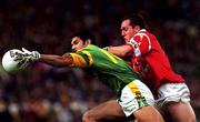 26 September 1999; Nigel Nestor of Meath in action against Ciaran O'Sullivan of Cork Bank of Ireland All-Ireland Senior Football Championship Final match between  Meath and Cork at Croke Park in Dublin. Photo by Ray Lohan/Sportsfile