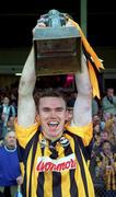 19 September 1999; Kilkenny captain Noel Hickey lifts the trophy following the All-Ireland U21 Hurling Championship Final between Kilkenny and Galway at O'Connor Park in Tullamore, Offaly. Photo by Brendan Moran/Sportsfile
