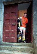 16th September 1999; Ollie Murphy comes out of the dressing room during a training session, in Dalgan Park, Navan, Meath, ahead of the Bank of Ireland All-Ireland Senior Football Championship Final. Photo by Brendan Moran/Sportsfile