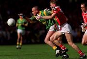 26 September 1999; Ollie Murphy of Meath in action against Anthony Lynch of Cork during the Bank of Ireland All-Ireland Senior Football Championship Final between Meath and Cork at Croke Park in Dublin.  Photo by Ray Lohan/Sportsfile