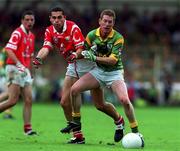 26 September 1999; Seán Óg O hAilpín of Cork in action against Donal Curtis of Meath during the Bank of Ireland All-Ireland Senior Football Championship Final between Meath and Cork at Croke Park in Dublin. Photo by Brendan Moran/Sportsfile