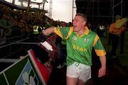 26 September 1999; Tommy Dowd of Meath celebrates his side's victory following the Bank of Ireland All-Ireland Senior Football Championship Final between Meath and Cork at Croke Park in Dublin. Photo by Ray Lohan/Sportsfile