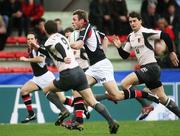 21 January 2007; Tommy Bowe, Ulster, makes a break for the line. Heineken Cup, Pool 5, Round 6, Toulouse v Ulster, Stade Ernest Wallon, Toulouse, France. Picture credit: Oliver McVeigh / SPORTSFILE