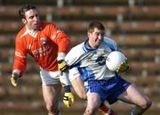 21 January 2007; Tomas Freeman, Monaghan, in action against Enda McNulty, Armagh. Gaelic Life Dr. McKenna Cup, Section A, 3rd Round, Monaghan v Armagh. St. Tighearnach's Park, Clones, Co. Monaghan. Picture credit: David Maher / SPORTSFILE