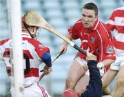 21 January 2007; Michael O'Connell, Cork, in action against Eoin Manning and keeper Anthony Nash, Cork Institute of Technology (CIT). Waterford Crystal Senior Hurling Quarter-Final, Cork Institute of Technology (CIT) v Cork, Pairc Ui Chaoimh, Cork. Photo by Sportsfile