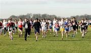 25 January 2007; The start of the Junior boys race at The KitKat Irish Schools West Leinster Cross Country, Phoenix Park, Dublin. Picture credit; Tomás Greally / Sportsfile