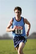 25 January 2007; John Coghlan, Castleknock College, on his way to winning the senior boys race at The KitKat Irish Schools West Leinster Cross Country, Phoenix Park, Dublin. Picture credit; Tomás Greally / Sportsfile