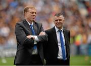 7 September 2014; Declan Ryan, left, and Michael Cleary of the Tipperary Jubilee team of 1989. GAA Hurling All Ireland Senior Championship Final, Kilkenny v Tipperary. Croke Park, Dublin. Picture credit: Piaras Ó Mídheach / SPORTSFILE