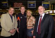 23 January 2007; GAA President Nickey Brennan with Tyrone player Owen Mulligan, girlfriend Martina Toner and Gerry Fahy, strategy director Vodafone at Dublin airport prior to the 2007 Vodafone GAA All Stars Football Tour Teams departure to Dubai. Dublin Airport, Dublin. Photo by Sportsfile