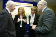 25 January 2007; At the inaugural meeting of board of the new National Sports Campus Development Authority, are board members, from left, Pat Hickey, President, Olympic Council and President, European Olympic Committee, Lucy Gaffney, Caroline Murphy and Dan Flinter, Chairman, National Sports Campus Development Authority. West End Business Park, Blanchardstown, Dublin. Picture credit: Brendan Moran / SPORTSFILE