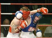 26 January 2007; Carl Frampton, left, in action against Ryan Lindberg. National Senior Boxing Championship Semi Finals, National Stadium, Dublin. Picture credit: Ray Lohan / SPORTSFILE *** Local Caption ***