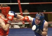 26 January 2007; Carl Crawley, right, in action against John Joe Joyce, National Senior Boxing Championship Semi Finals, National Stadium, Dublin. Picture credit: Ray Lohan / SPORTSFILE *** Local Caption ***