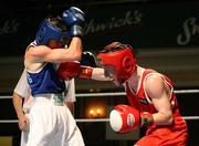 11 January 2007; John Conlan, left, in action against Michael Kelly. Smithwicks Ulster Senior Amateur Boxing Championship Finals, Ulster Hall, Belfast, Co. Antrim. Picture credit: Oliver McVeigh / SPORTSFILE