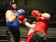 11 January 2007; Stephen Martin, right, in action against Ryan Green. Smithwicks Ulster Senior Amateur Boxing Championship Finals, Ulster Hall, Belfast, Co. Antrim. Picture credit: Oliver McVeigh / SPORTSFILE