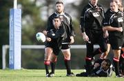 10 January 2007; Ulster's Kieran Campbell in action during rugby squad training. Newforge Country Club, Belfast, Co. Antrim. Picture credit: Oliver McVeigh / SPORTSFILE