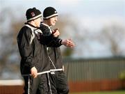 10 January 2007; Ulster's Director of Rugby Mark McCall, right, with his assistant Allen Clarke, during rugby squad training. Newforge Country Club, Belfast, Co. Antrim. Picture credit: Oliver McVeigh / SPORTSFILE