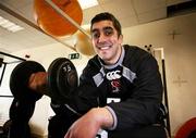 10 January 2007; Ulster's Kieran Campbell during a Rugby press conference ahead of their Heineken Cup game against Llanelli Scarlets. Newforge Country Club, Belfast, Co. Antrim.  Picture credit: Oliver McVeigh / SPORTSFILE