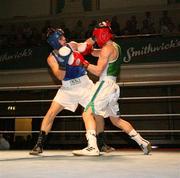 11 January 2007; Dermot Hamill, right, in action against Martin Tully. Smithwicks Ulster Senior Amateur Boxing Championship Finals, Ulster Hall, Belfast, Co. Antrim. Picture credit: Oliver McVeigh / SPORTSFILE