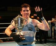 11 January 2007; Eamon O'Kane after winning his fifth title. Smithwicks Ulster Senior Amateur Boxing Championship Finals, Ulster Hall, Belfast, Co. Antrim. Picture credit: Oliver McVeigh / SPORTSFILE