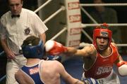 26 January 2007; Darren Sutherland, right, in action against Edward Healy, National Senior Boxing Championship Semi Finals, National Stadium, Dublin. Picture credit: Ray Lohan / SPORTSFILE *** Local Caption ***