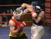 26 January 2007; Jimmy Sweeney, right, in action against Ian Tims. National Senior Boxing Championship Semi Finals, National Stadium, Dublin. Picture credit: Ray Lohan / SPORTSFILE *** Local Caption ***