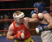 26 January 2007; Ian Tims, left, in action against Jimmy Sweeney. National Senior Boxing Championship Semi Finals, National Stadium, Dublin. Picture credit: Ray Lohan / SPORTSFILE *** Local Caption ***