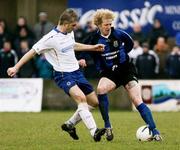 27 January 2007; William Murphy, Linfield, in action against Chris Walker, Armagh City. Carnegie Premier League, Armagh City v Linfield, Holm Park, Armagh. Picture Credit: Oliver McVeigh / SPORTSFILE