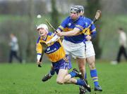 28 January 2007; Darragh Shannon, Clare, in action against Aidan Fitzgerald, Tipperary. Waterford Crystal Cup Semi Final, Clare v Tipperary, Meelick, Co. Clare. Picture Credit: Kieran Clancy / SPORTSFILE