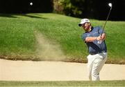 17 June 2014; Shane Lowry plays from a bunker onto the fifth green during the practice day of the Irish Open Golf Championship 2014. Fota Island, Cork.  Picture credit: Matt Browne / SPORTSFILE