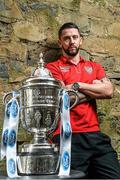 9 September 2014; Pictured ahead of the 2014 FAI Ford Cup Quarter-Final fixtures is Rory Patterson, Derry City. Ford are calling on all Irish football fans to vote for their “New Focus Man of the Round” at facebook.com/FordIreland after each round of this year’s FAI Cup. Every person who votes will be entered into a draw for some fantastic prizes including fuel vouchers and a HD 3DTV. For more information see facebook.com/FordIreland. Ford FAI Cup Quarter-Final press conference, Merrion Square, Dublin. Picture credit: David Maher / SPORTSFILE