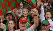 30 August 2014; Mayo supporters during the game. GAA Football All Ireland Senior Championship, Semi-Final Replay, Kerry v Mayo. Gaelic Grounds, Limerick. Picture credit: Stephen McCarthy / SPORTSFILE