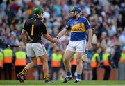 7 September 2014; Eoin Murphy, Kilkenny, shakes hands with Eoin Kelly, Tipperary, after the game. GAA Hurling All Ireland Senior Championship Final, Kilkenny v Tipperary. Croke Park, Dublin. Picture credit: Piaras Ó Mídheach / SPORTSFILE