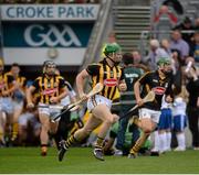 7 September 2014; Kilkenny's Richie Hogan, left, Paul Murphy, and Eoin Murphy, right, run on to the pitch before the game. GAA Hurling All Ireland Senior Championship Final, Kilkenny v Tipperary. Croke Park, Dublin. Picture credit: Piaras Ó Mídheach / SPORTSFILE