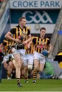 7 September 2014; Kilkenny's Walter Walsh, left, and TJ Reid, run on to the pitch before the game. GAA Hurling All Ireland Senior Championship Final, Kilkenny v Tipperary. Croke Park, Dublin. Picture credit: Piaras Ó Mídheach / SPORTSFILE