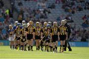 7 September 2014; The Kilkenny team before the INTO/RESPECT Exhibition GoGames. Croke Park, Dublin. Picture credit: Ray McManus / SPORTSFILE
