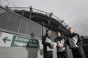 27 January 2007; PUMA brought together some of the brands top GAA stars in Kilkenny's Henry Shefflin and Dublin footballer Bryan Cullen to give Ireland centre Gordon D'Arcy the inside track on playing at Croke Park as he prepares for the historic 6 Nations match against the French on February 11th. Croke Park, Jones Road, Dublin. Photo by Sportsfile