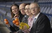 27 January 2007; From left, Mary McNicholas, Accredited Sports Dietitian, Dr. Hans Geyer, Deputy Head of German Sport University, Cologne, Noreen Roche, Consultant Sports Dietitian and John Treacy, Chief Executive of the Irish Sports Council at the Nutrition and Peak Performance Conference presented by the Sports Nutrition Interest Group and supported by the Irish Sports Council, Croke Park, Dublin. Photo by Sportsfile