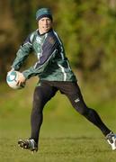 29 January 2007; Scrum-half Peter Stringer in action during Ireland rugby squad training. St Gerard's School, Bray, Co. Wicklow. Picture Credit: Brendan Moran / SPORTSFILE