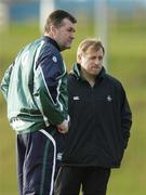 29 January 2007; Head coach Eddie O'Sullivan with assistant coach Niall O'Donovan during Ireland rugby squad training. St Gerard's School, Bray, Co. Wicklow. Picture Credit: Brendan Moran / SPORTSFILE