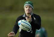 29 January 2007; Captain Brian O'Driscoll in action during Ireland rugby squad training. St Gerard's School, Bray, Co. Wicklow. Picture Credit: Brendan Moran / SPORTSFILE