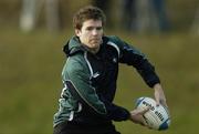 29 January 2007; Centre Gordon D'Arcy in action during Ireland rugby squad training. St Gerard's School, Bray, Co. Wicklow. Picture Credit: Brendan Moran / SPORTSFILE