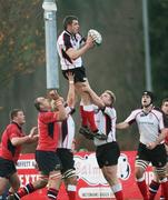 30 January 2007; Ryan Caldwell, Ulster A, takes the ball in the line-out. Ulster A v Munster A. Shawsbridge Rugby Ground, Belfast, Co. Antrim. Picture Credit: Oliver McVeigh / SPORTSFILE