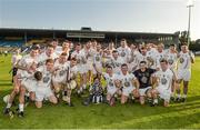 13 September 2014; The Kildare squad celebrate after the match with the trophy. Bord Gáis Energy GAA Hurling Under 21 All-Ireland 'B' Championship Final, Roscommon v Kildare. Semple Stadium, Thurles, Co. Tipperary.