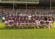 13 September 2014; The Wexford squad. Bord Gáis Energy GAA Hurling Under 21 All-Ireland 'A' Championship Final, Clare v Wexford. Semple Stadium, Thurles, Co. Tipperary. Picture credit: Ray McManus / SPORTSFILE