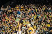 13 September 2014; Clare supporters in the main stand celebrate a late score. Bord Gáis Energy GAA Hurling Under 21 All-Ireland 'A' Championship Final, Clare v Wexford. Semple Stadium, Thurles, Co. Tipperary. Picture credit: Ray McManus / SPORTSFILE