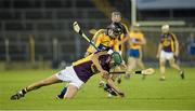 13 September 2014; Shane O'Gorman, Wexford, in action against Tony Kelly, Clare. Bord Gáis Energy GAA Hurling Under 21 All-Ireland 'A' Championship Final, Clare v Wexford. Semple Stadium, Thurles, Co. Tipperary. Picture credit: Ray McManus / SPORTSFILE